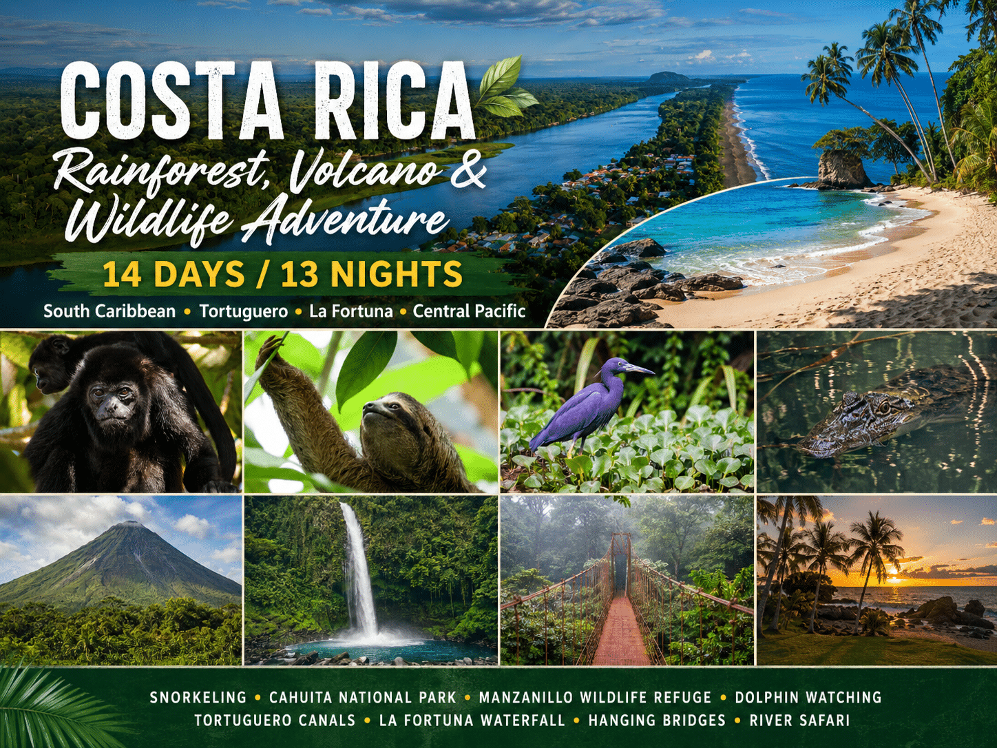 Costa Rica 14 Days and 13 nights