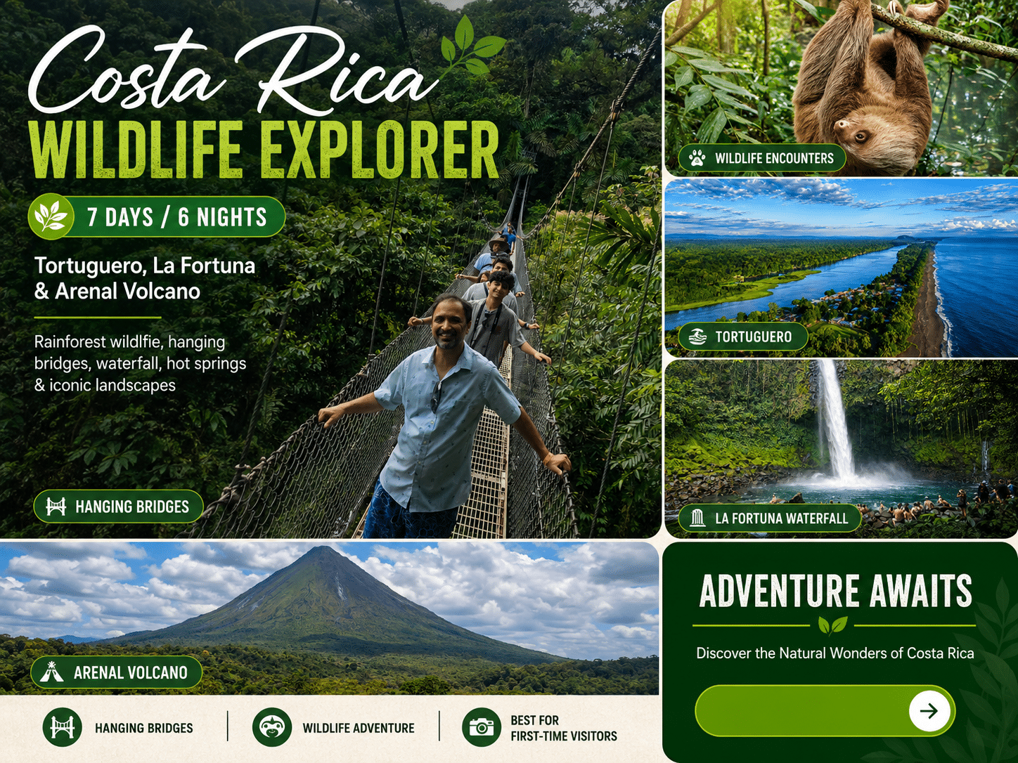 Costa Rica Wildlife Explorer 7 days 6 nights